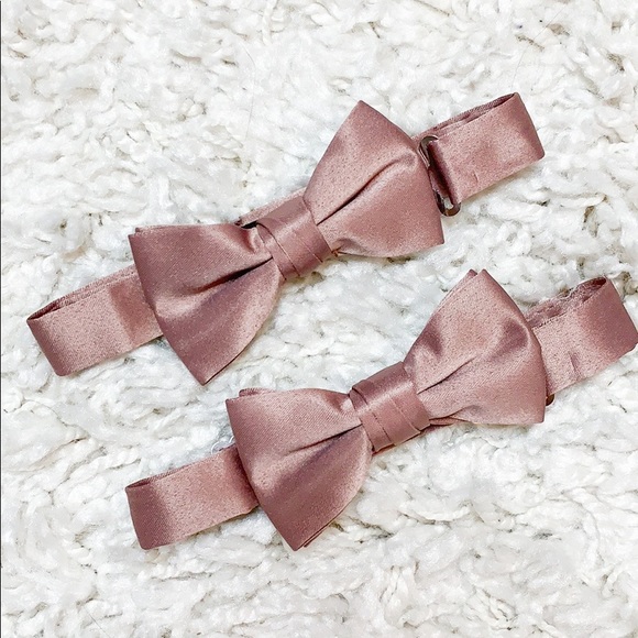 Other - Boys Rose Gold Bow Tie Spring Notions Bowtie Pink